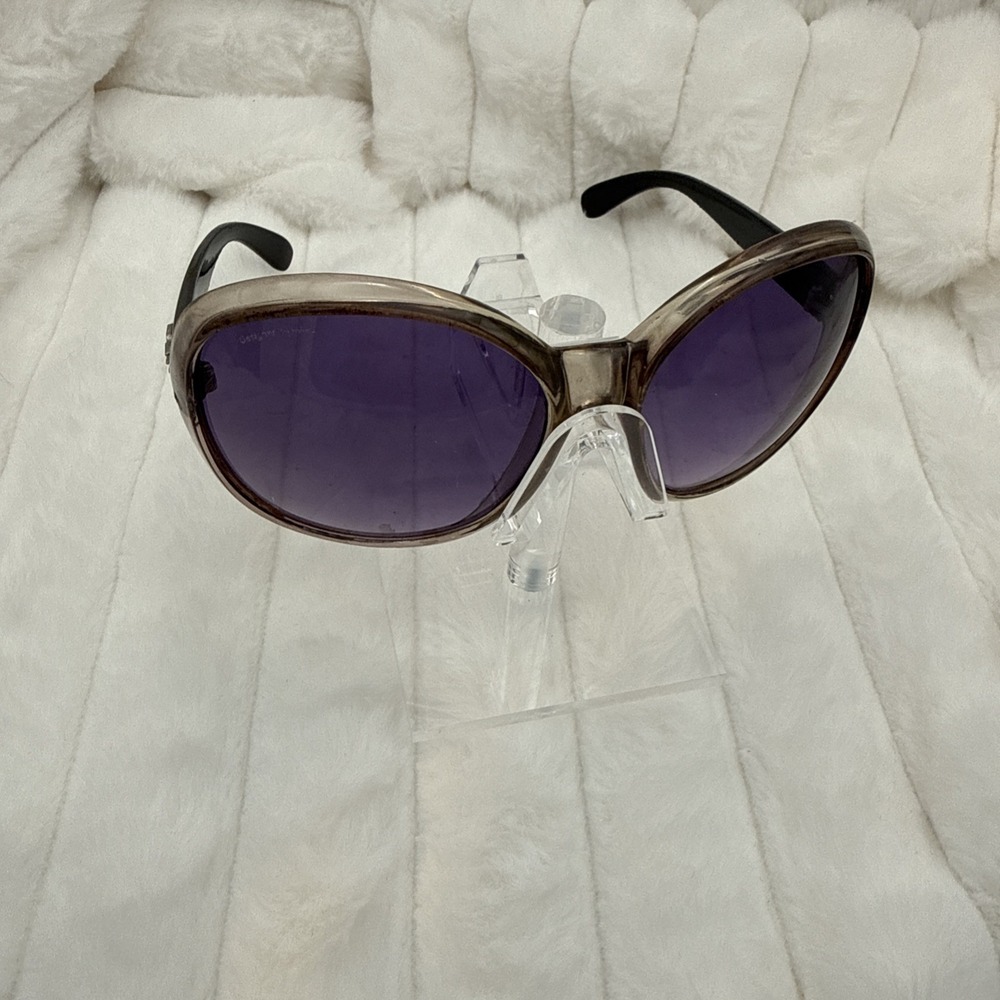 y2k style big purple sunglasses translucent Frame Oversized-Hollywood Glam
